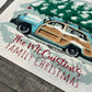 GIFT GUIDE:  FOR THE TRADITIONAL CHRISTMAS MOVIE LOVERS!   SQUARE Custom/ Personalized Holiday Panel: Christmas Griswald Family Tradition Tree Cutting Snow Scene Winter Wonderland Vintage CUSTOM CHRISTMAS STATION WAGON