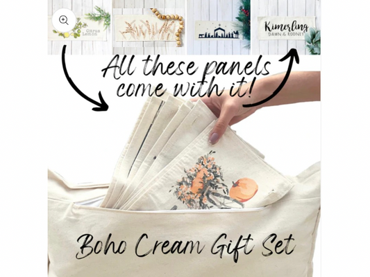 GIFT GUIDE:  GIFT SET for Couples/NewlyWeds/Weddings:  Personalized panel, Boho Pillow, Lemon Panel, Wheat, Nativity