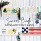 BUNDLE DEAL: Summer Sunshine Panels (4 pack) SAVE!!!: Home Sweet Hive /Quilted Barn Flag / Vintage Flip Flops / Summer Camper