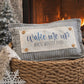 Glitter Seasonal Panel: Winter Blue Ice Sparkle Twinkle Bling Glitz Confetti Christmas; WAKE ME UP WHEN WINTER ENDS