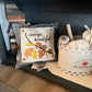 New! Bundle Deal: Fall Pillows & Panels Bundle. SQUARE TICKING STRIPED PILLOW, ACORN BRANCH, SUNFLOWERS, BURLAP PILLOW