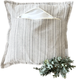 SQUARE Ticking Stripes Pillow Only (includes insert)