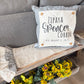 Custom Wedding Gift Bundle:  3 seasons + SQUARE GRAY pillow + custom last name panel:  PUMPKIN PATCH, SUMMER POPSICLES, VALENTINE HEARTS, CUSTOM LAST NAME PANEL