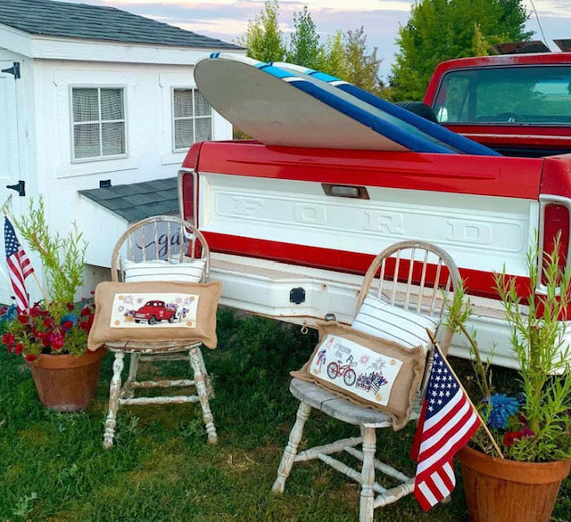 BUNDLE DEAL: Patriotic Bundle (4 pack) SAVE!!!:AMERICA 1776 / QUILTED BARN FLAG / OLD GLORY FLAG / FIREWORKS TRUCK