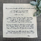 SQUARE Custom Memory Panel: Graduation, Love Thought Favorite Scripture GrandBlessing Family Name Monogram  SQUARE CUSTOM PANEL