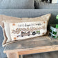 SEASONAL BUNDLE SET: Burlap Idaho Potato Farm Sack Bag Pillow  (comes with insert and these 4 panels inside back pocket); Winter Spring Summer Fall Autumn: DEER, BUNNY HOP EASTER, HOME SWEET HIVE BEE, THANKFUL PUMPKINS,