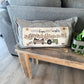 NEW! BUNDLE SET: Burlap Idaho Potato Farm Sack Bag Pillow  (comes with insert and these 3 panels inside back pocket); Winter Spring Summer Fall Autumn: HAUNTED HOUSE, TRACTOR, SLEIGH RIDE