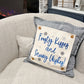 NEW!  SQUARE Glitter Seasonal Panel: Winter Blue Ice Sparkle Twinkle Bling Glitz Confetti Christmas; FROSTY KISSES