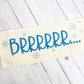 NEW!  Glitter Holiday Panel: Winter January Christmas Blue Brr Cold Snowflake Silver BRRR