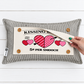PANEL ONLY:  RECTANGLE Holiday Panel: Valentines, Winter, Love, Hugs, Kisses, Passion, Red, Wife Husband, Boyfriend, Girlfriend, Spouse, Kids, Vintage, Farmhouse, Heart; KISSING BOOTH