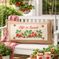 NEW! RECTANGLE SUMMER/FALL BUNDLE:  3 seasons + CHARCOAL REC. pillow:  LIFE IS SWEET, BARN QUILT, NEW WELCOME