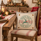 PANEL ONLY: SQUARE Christmas Green Red Reindeer; NORTH POLE STAMP