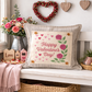 MISFIT PANEL ONLY: SQUARE Holiday Pure & Simple Aesthetic Classy Clean Boho Heart Cursive Honest Natural Love Winter, Valentine's, Hearts, Red, Pink, Polk-a-dot: SQUARE ROSES HAPPY VALENTINE'S DAY