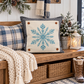 PANEL ONLY: SQUARE Blue Black Winter: SNOWFLAKE SQUARE