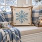 PANEL ONLY: SQUARE Blue Black Winter: SNOWFLAKE SQUARE