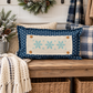 NEW! RECTANGLE WINTER BUNDLE:  3 seasons + BLUE POLKADOT REC. pillow: CHRISTMAS FORREST, SNOWFLAKES, KISSING BOTH