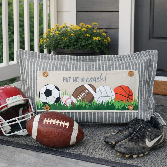 ALL SPORTS PANEL ONLY: RECTANGLE All Sports Superbowl Winter Spring Summer Fall Football Basketball, Baseball, Soccer, Volleyball Super Bowl Autumn; SPORTS PANEL