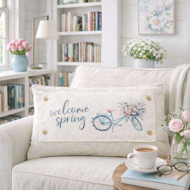 PILLOW ONLY (with fluffy insert): Farmhouse Gray/White Ticking Stripes: GRAY/WHITE STRIPES TICKING  PILLOW (with insert)