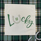 GLITTER PANEL ONLY: SQUARE, Irish Kisses & Shamrock Wishes; Spring St. Patrick's Day, SQUARE GLITTER LUCKY