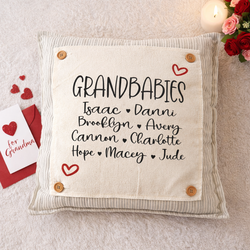 PANEL ONLY Custom Memory SQUARE PANEL: Grandkids/Nana/Mimi/Aunt Name/Grandma Mother's Day Mom Gift, GRANDBABIES PANEL