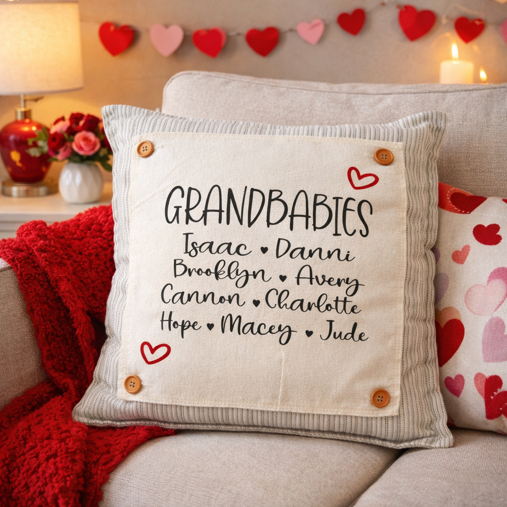 PANEL ONLY Custom Memory SQUARE PANEL: Grandkids/Nana/Mimi/Aunt Name/Grandma Mother's Day Mom Gift, GRANDBABIES PANEL