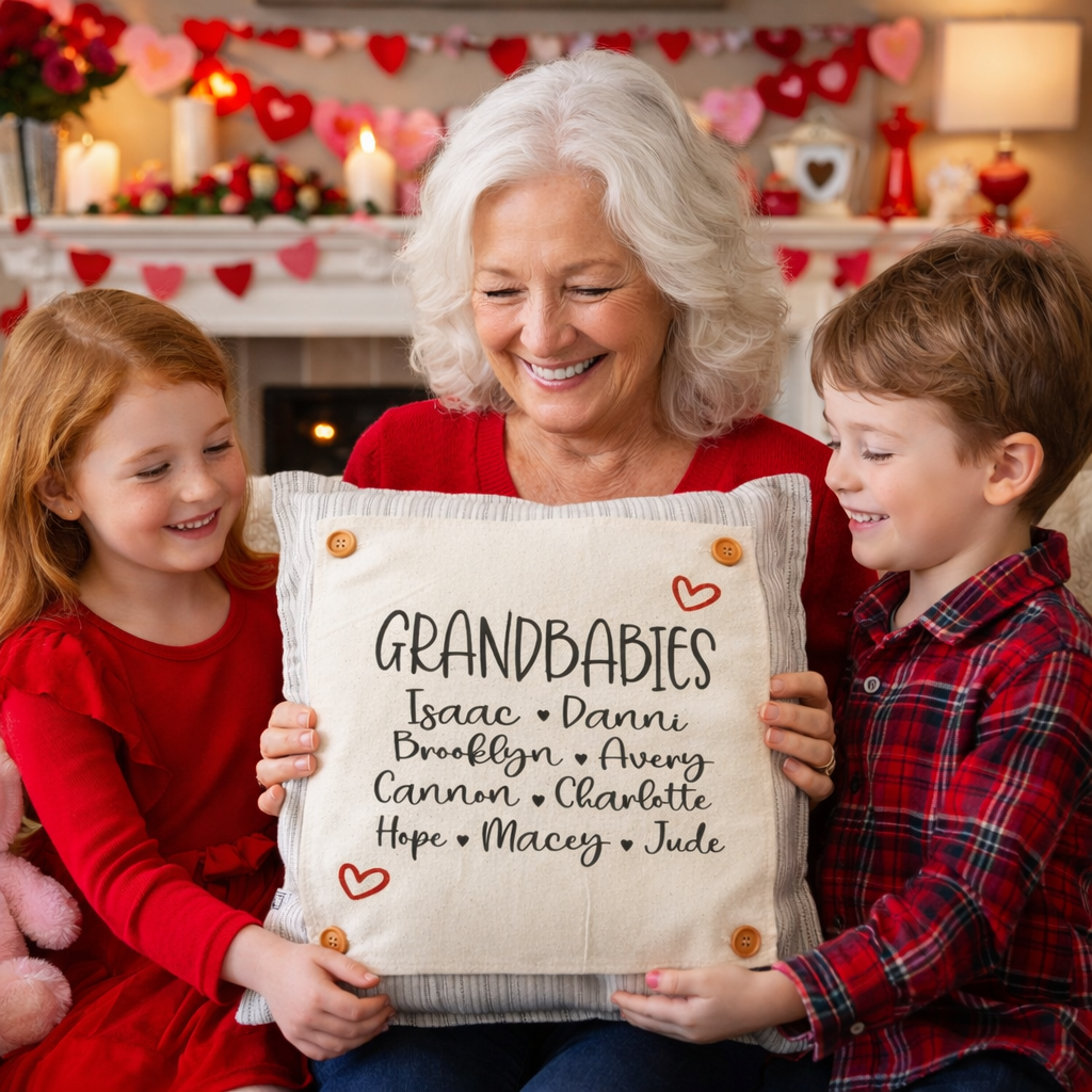 PANEL ONLY Custom Memory SQUARE PANEL: Grandkids/Nana/Mimi/Aunt Name/Grandma Mother's Day Mom Gift, GRANDBABIES PANEL