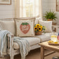 NEW! SQUARE SUMMER/FALL BUNDLE:  3 seasons +TAN POLKA DOT pillow: STRAWBERRY ICE CREAM, LAND THAT I LOVE, PUMPKIN PATCH, CUSTOM PANEL