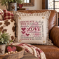 PANEL ONLY: SQUARE Holiday Pure & Simple Aesthetic Classy Clean Boho Heart Cursive Honest Natural Love Winter, Valentine's, Hearts, Red, Pink: SQUARE VALENTINE'S SUBWAY WORD ART