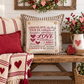 PANEL ONLY: SQUARE Holiday Pure & Simple Aesthetic Classy Clean Boho Heart Cursive Honest Natural Love Winter, Valentine's, Hearts, Red, Pink: SQUARE VALENTINE'S SUBWAY WORD ART