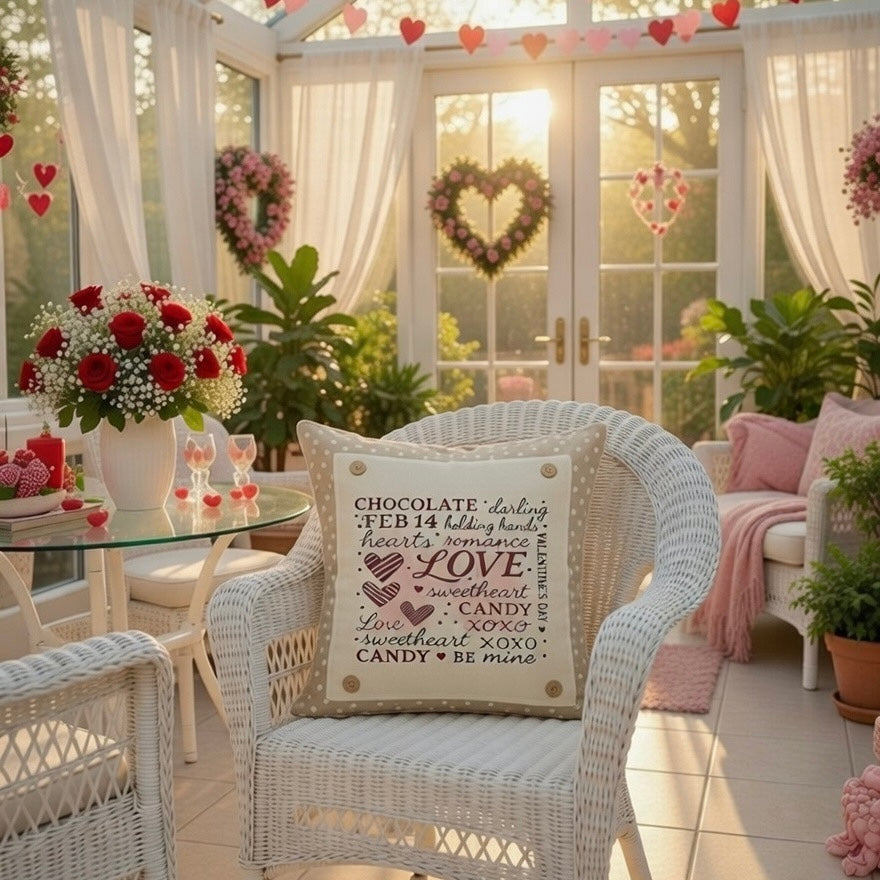 MISFIT PANEL ONLY: SQUARE Holiday Pure & Simple Aesthetic Classy Clean Boho Heart Cursive Honest Natural Love Winter, Valentine's, Hearts, Red, Pink: SQUARE VALENTINE'S SUBWAY WORD ART