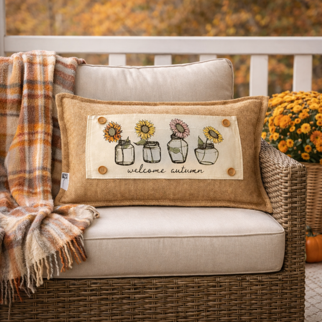 PANEL ONLY: RECTANGLE Autumn , Fall; SUNFLOWERS