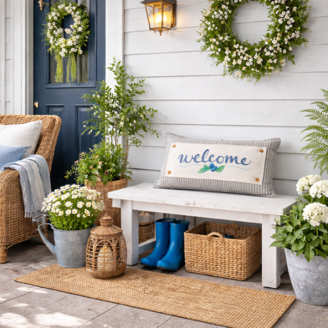 PILLOW ONLY (with fluffy insert): Galvinized Charcoal/Cream Farm Stripes: CREAM/ DARK CHARCOALSTRIPES PILLOW (with insert)