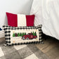 NEW! BUNDLE SET: Buffalo Check Gingham Pillow (comes w/ foam insert & these 3 panels in back pocket)  SMELL MY FEET, PUMPKIN PIE, CHRISTMAS TRUCK