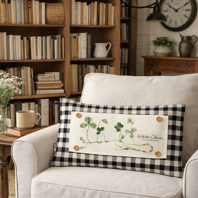 NEW! CUSTOM WINTER WEDDING BUNDLE 26:  3 seasons +BOHO pillow + custom last name panel: WHITE CLOVER, BE MY VALENTINE, DEER, CUSTOM LAST NAME PANEL