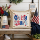 PANEL ONLY: SQUARE Summer Fall Spring Patriotic Military Veteran God Bless USA July 4th Sept 11 Remembrance Independence American Farmhouse OH MY STARS