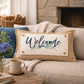 NEW! RECTANGLE SUMMER/FALL BUNDLE:  3 seasons + CHARCOAL REC. pillow:  LIFE IS SWEET, BARN QUILT, NEW WELCOME