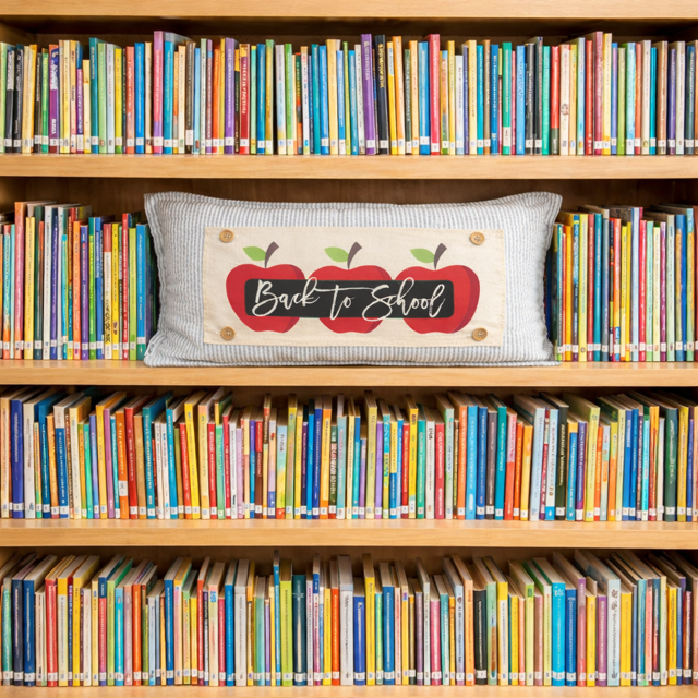 PANEL ONLY: RECTANGLE Fall, Autumn; BACK TO SCHOOL