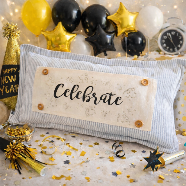 PANEL ONLY: 
RECTANGLE Glitter Holiday Panel:  Graduation, Winter; CELEBRATE