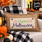 GLITTER PANEL ONLY: RECTANGLE Fall Autumn, pumpkin; GLITTER REC. HAPPY HALLOWEEN
