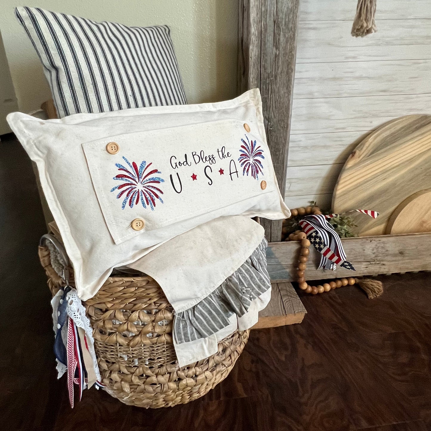 SEASONAL BUNDLE SET: Natural Cream Boho Pillow (comes with foam insert and these 4 panels in back pocket); Winter Spring Summer Fall Autumn: GATHER TOGETHER, EASTER TRUCK, SUMMER FLIP FLOPS, FARM FRESH CHRISTMAS TREES