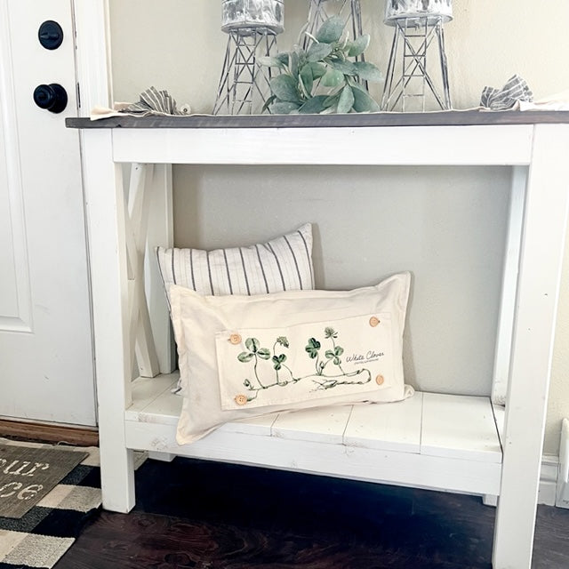 NEW! CUSTOM WINTER 26 WEDDING Bundle:  3 seasons +BOHO pillow + custom last name panel: WHITE CLOVER, BE MY VALENTINE, DEER, CUSTOM LAST NAME PANEL