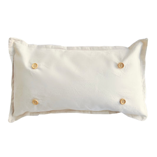 Pillow ONLY (with fluffy insert): Natural Boho Cream