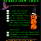 FREE Tip eCard Printable:  Witches Brew Hocus Pocus Punch Halloween Party Recipe Printable