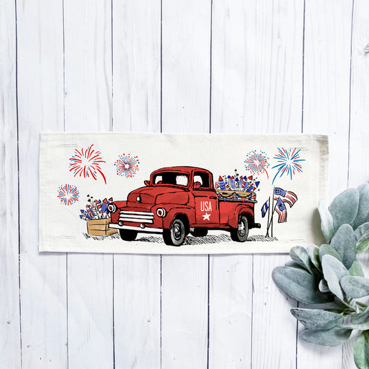 Holiday Panel: Summer; Father's Day Dad Fireworks Truck