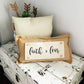 Pillow ONLY (with fluffy insert): Country Idaho Potato Sack Burlap
