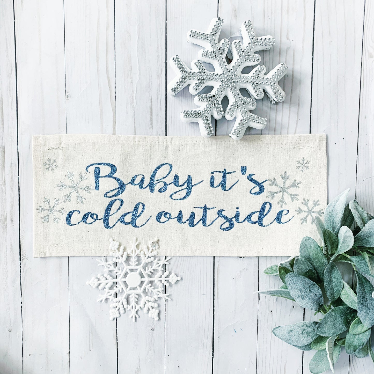 Glitter Seasonal Panel: Winter, Christmas; Baby it’s Cold Outside
