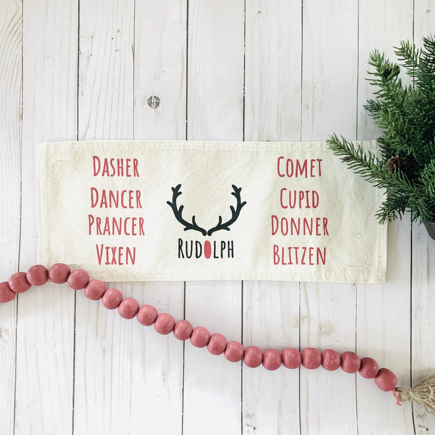 Holiday Panel: Winter, Christmas; Reindeer Names